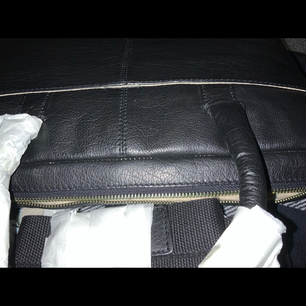 Frye Black Leather Laptop Bag - Picture 8 of 10